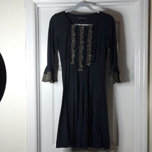 Chris McLaughlin Ruffle Front Trapeze Dress